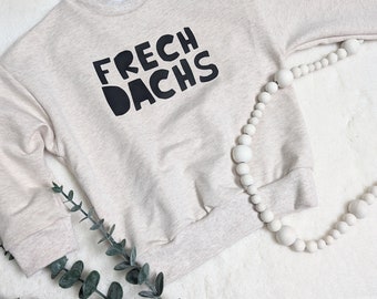 Baby Oversized Sweater, beige, Frechdachs, Sweatshirt, Pullover, Oversize