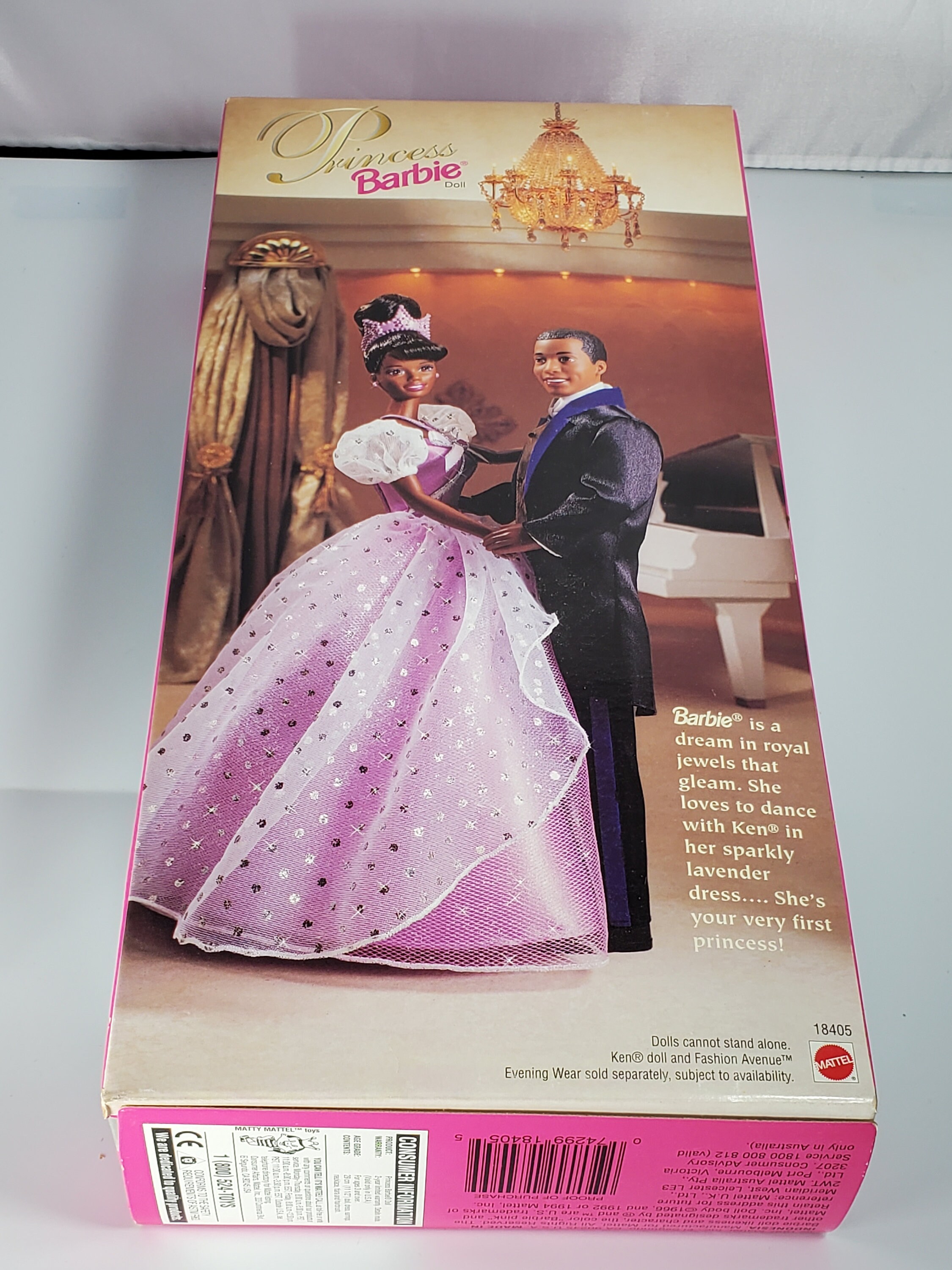 Princess Barbie (african American) 1997 18405 NRFB - Etsy