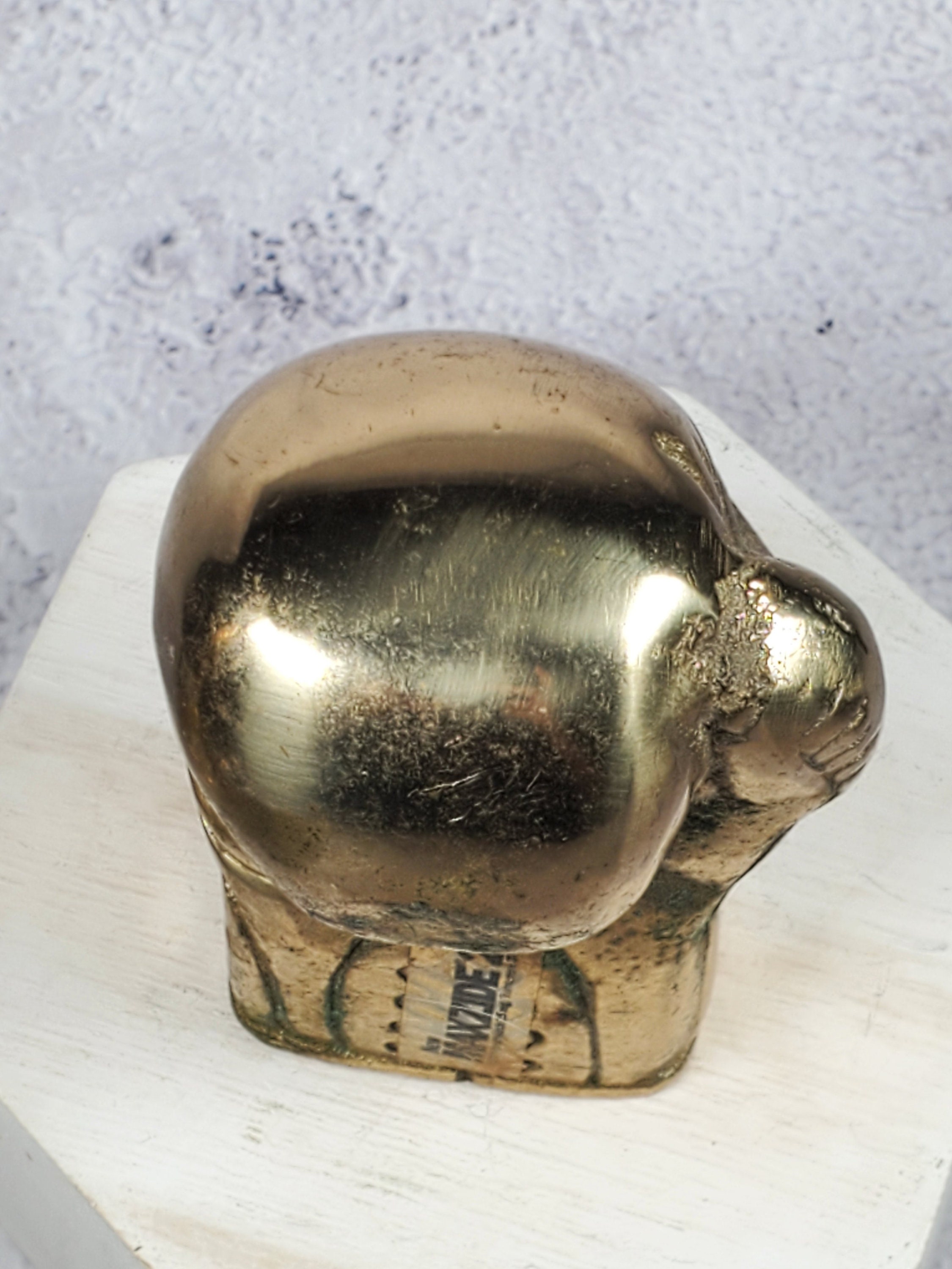 Vintage Brass Maxzide 25 Boxing Glove Paperweight Etsy