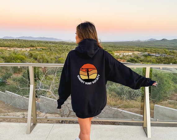 Sweat a capuche de surf d ete sweat a capuche de plage esthetique sweats a capuche oversize Ocean Beach sweat surfeur tendance tshirt Siesta Beach sweat a capuche hawaii pour filles Etsy