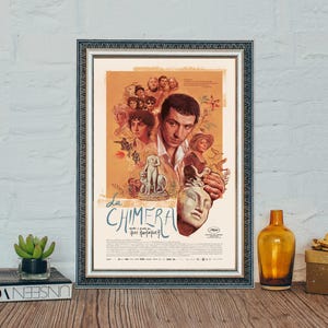 La Chimera Movie Poster, La Chimera Classic Film Poster, High Quality Canvas Cloth Poster, Home Decor, Festival Gift