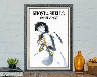 Ghost In the Shell 2 Innocence Movie Poster, Ghost In the Shell Classic Vintage Movie Poster, Classic Movie Canvas Cloth Poster