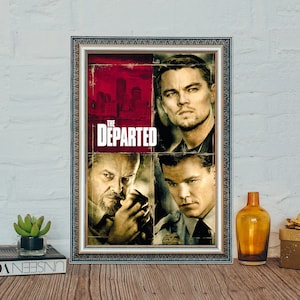 Póster de la película Los infiltrados, póster clásico de la película Los infiltrados, póster de tela y lienzo de Leonardo DiCaprio
