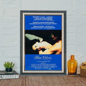 Blue Velvet (1986) Filmplakat, Blue Velvet Classic Vintage Filmplakat, Blue Velvet Filmplakat, Canvas Cloth Poster
