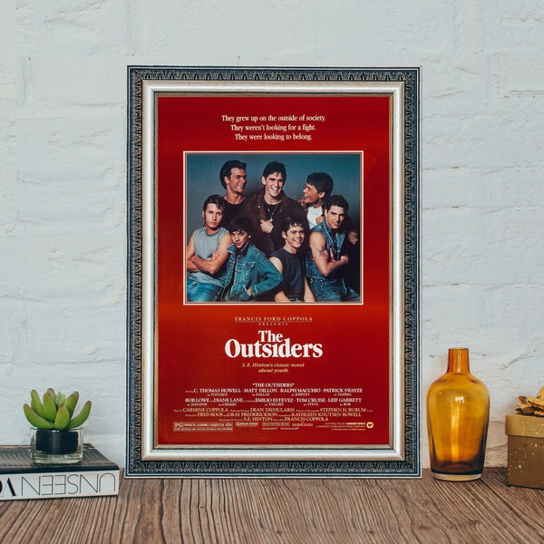 The Outsiders Movie Poster, The Outsiders Classic Movies Vintage Canvas Cloth Poster