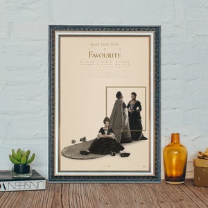 Póster de la película The Favourite, póster de la película clásica The Favourite (2018), impresión fotográfica en lienzo vintage de Emma Stone