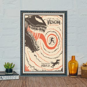 Póster de Venom: El Último Baile, póster de la película Venom (2024), póster clásico de tela y lienzo.