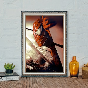 Spider Man Movie Poster, Classic Movie Peter Parker Poster, Canvas Cloth Photo Print
