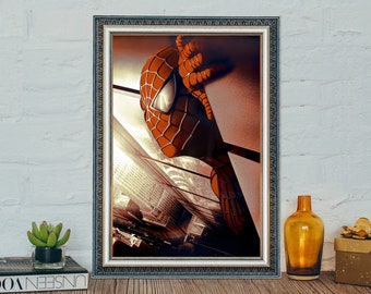 Spider Man Movie Poster, Classic Movie Peter Parker Poster, Canvas Cloth Photo Print