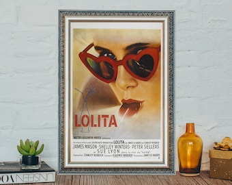 Lolita Movie Poster, Lolita Classic Movies Vintage Canvas Cloth Poster
