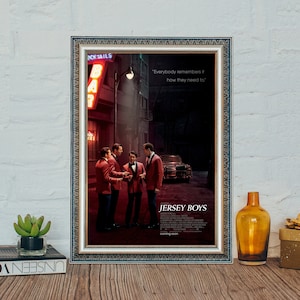 Póster de la película Jersey Boys, póster de película vintage clásico de Jersey Boys (2014), lienzo