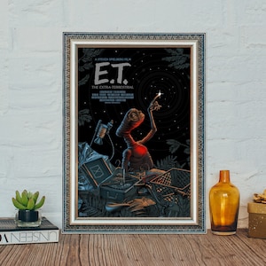 E.T. der Ausserirdische Poster zum Film, E.T. the Extra-Terrestrial Classic Vintage Poster, Leinwanddrucke