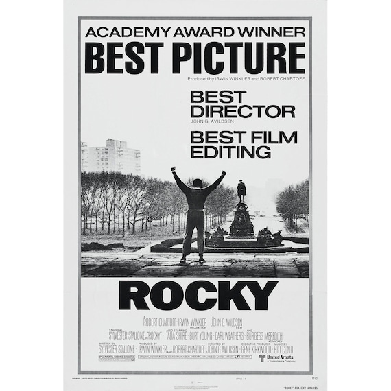 ロッキー映画キャンバスポスター：シルベスター・スタローンの