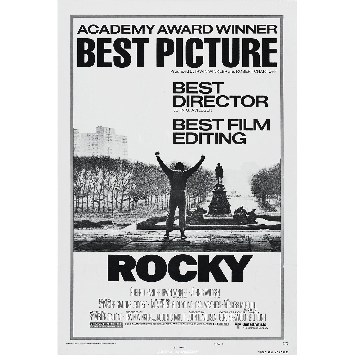 70年代 ビンテージ ロッキー シルベスター・スタローン 映画 ポスター 当時物 70年代 ビンテージ ロッキー シルベスター・スタローン 映画