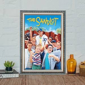 Póster de la película The Sandlot, póster clásico de la película The Sandlot, póster de tela y lienzo.