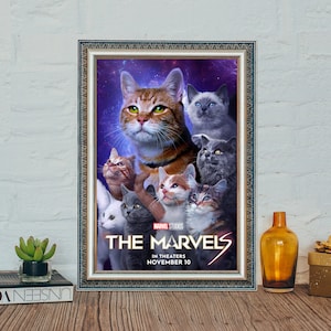 2023 The Marvels Filmposter, Captain Marvel Ms Marvel Filmposter, Gänse versammeln sich klassisches Leinwand-Tuch Poster