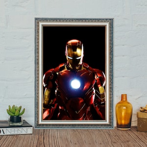 Póster de la película Iron Man 3, póster vintage clásico de Iron Man 3, póster de película en tela de lona