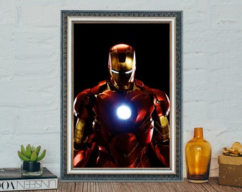 Iron Man 3 Movie Poster, Iron Man 3 Classic Vintage Poster, Canvas Cloth Movie Poster