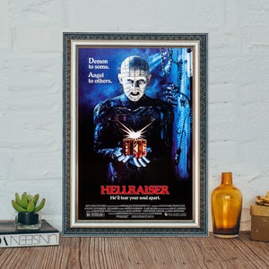 Hellraiser (1987) Film Poster, Hellraiser Classic Horror Movie Poster, Vintage Leinwand Fotoabzug