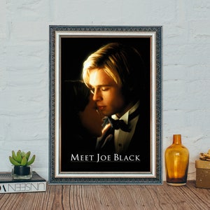 Meet Joe Black (1998) Movie Poster, Brad Pitt Classic Movie Meet Joe Black Poster, Vintage Canvas Cloth Photo Print