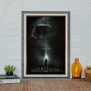 Cartaz do filme Prometheus, Prometheus (2012) Cartaz clássico do filme vintage, Cartaz de tela de lona