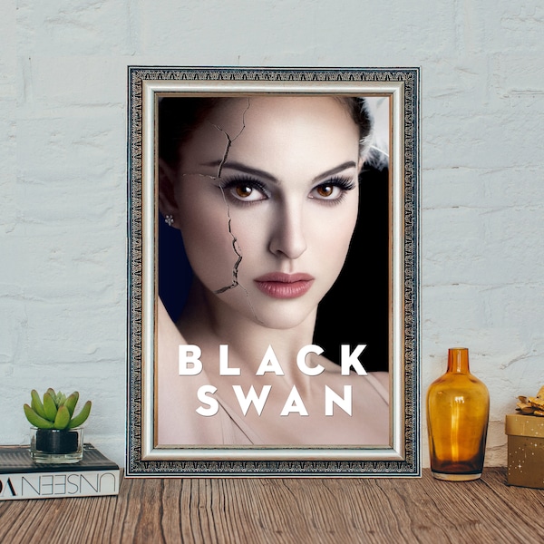 Black Swan Movie Poster, Classic Movie Black Swan Poster, Canvas Cloth Photo Print