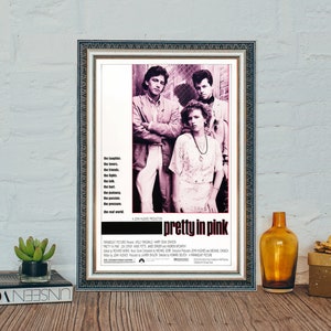 Pretty in Pink Poster, Pretty in Pink (1986) Filmplakat, Klassisches Leinwandtuch Poster