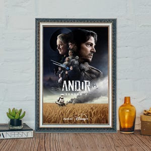 Andor Staffel 2 Poster, Andor TV Serie Poster, Star Wars Classic TV Leinwand Poster