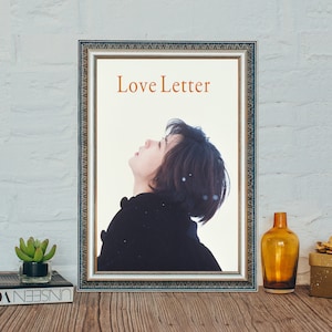 Póster de película Carta de amor, póster de película vintage clásica, póster de tela de lienzo de película de amor clásica japonesa
