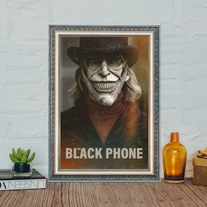 The Black Phone Movie Poster, The Black Phone Vintage Movie Poster, Classic Canvas Cloth Poster