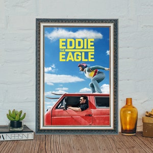 Eddie the Eagle Movie Poster, Eddie the Eagle Classic Poster, Canvas Cloth Photo Print