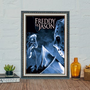 Freddy vs. Jason Movie Poster, Freddy vs. Jason Classic Movie Poster, Canvas Cloth Photo Print