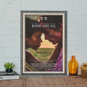 Bones and All (2022) Movie Poster, Bones and All Classic Vintage Movie Poster, Timothée Chalamet Film Poster, Canvas Cloth Poster