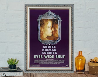 Eyes Wide Shut Movie Poster,  Eyes Wide Shut Drama Movie Poster, Tom Cruise Canvas Cloth