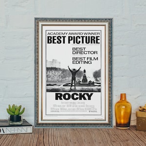 Rocky Filmplakat, Rocky Klassisches Filmplakat, Sylvester Stallone Vintage Film Leinwand Tuch Poster