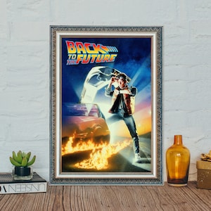 Póster de la película Regreso al futuro, póster de la película clásica Regreso al futuro, impresión fotográfica en lienzo