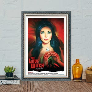 Póster de la película The Love Witch, póster de la película clásica The Love Witch, impresión fotográfica en lienzo, regalo de festival