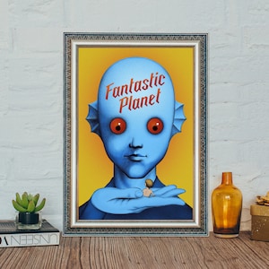Fantastic Planet Movie Poster,  Fantastic Planet Classic Alien Movie Poster, Andrew Garfield Canvas Cloth Poster