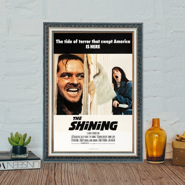 The Shining Movie Poster, The Shining Classic Vintage Horror Movie Poster, Classic Movie Canvas Cloth Poster