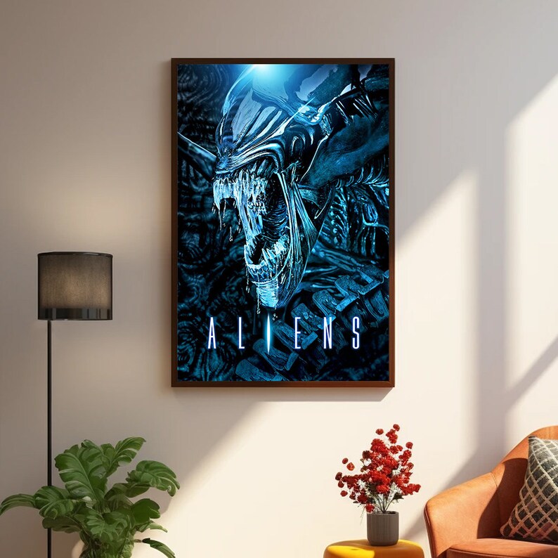 Aliens (1986) Movie Poster: Classic Sci-fi Canvas Art - Etsy