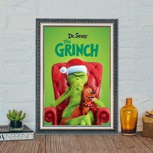 The Grinch Movie Poster, The Grinch (2018) Classic Vintage Movie Poster, Classic Canvas Cloth Movie Poster