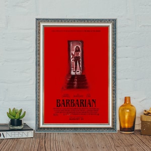 Póster de la película Bárbaro, póster de la película de terror clásica Bárbaro, impresión fotográfica en lienzo vintage