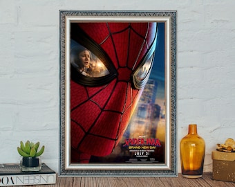 Spider-Man Brand New Day Movie Poster: Tom Holland Spider-Man 2026 Canvas Wall Art