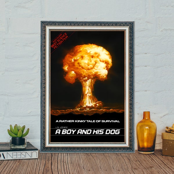 Ein Junge und sein Hund Movie Poster, Ein Junge und sein Hund Classic Vintage Movie Poster, Canvas Cloth Poster