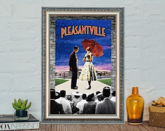 Pleasantville Movie Poster, Pleasantville (1998) Classic Movie Poster, Vintage Canvas Cloth Photo Print, Holiday gifts