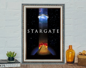 Stargate (1994) Movie Poster, Stargate Classic Vintage Poster, Classic Movie Canvas Cloth Poster