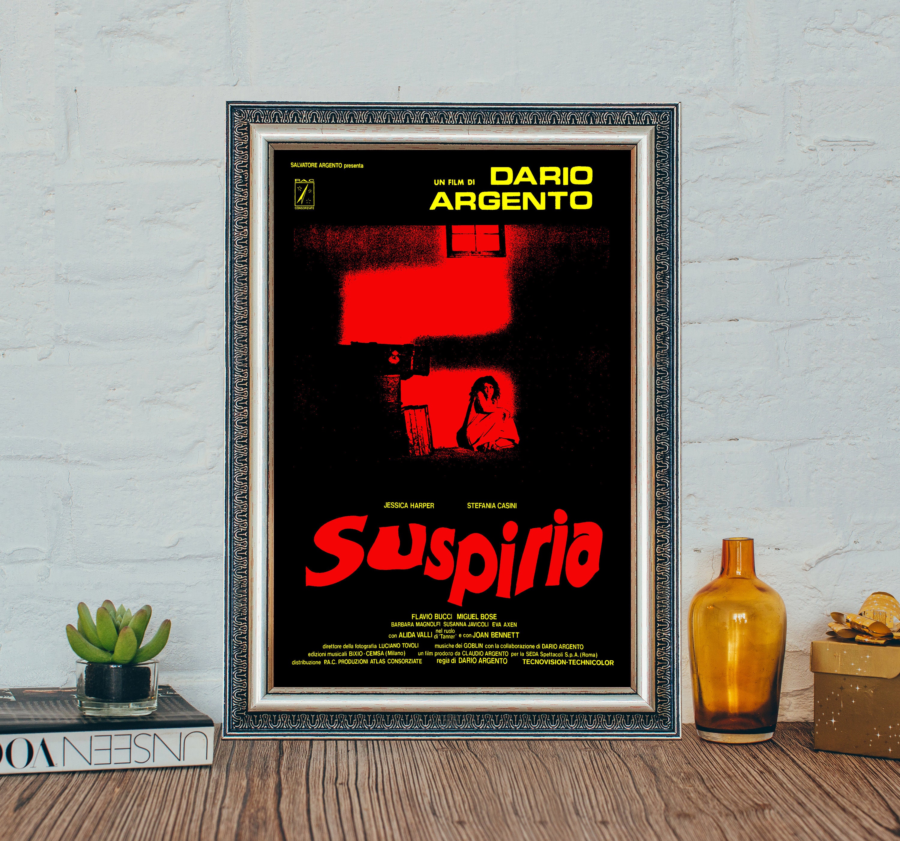 Suspiria Movie Poster, Classic Horror Movie Suspiria Poster, Vintage Canvas Cloth Photo Print