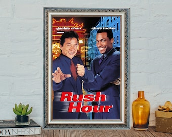 Póster de la película Rush Hour: Impresión en lienzo de película clásica