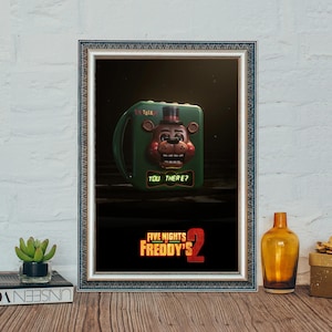 Five Nights at Freddy&#39;s 2 Movie Poster, Five Nights at Freddy&#39;s 2025 Film Poster, High Quality Canvas Cloth Poster, Film Wall Art