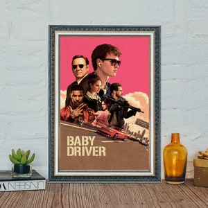 Baby Fahrer Film Poster, Filmklassiker Baby Fahrer Poster, Leinwand Foto Druck